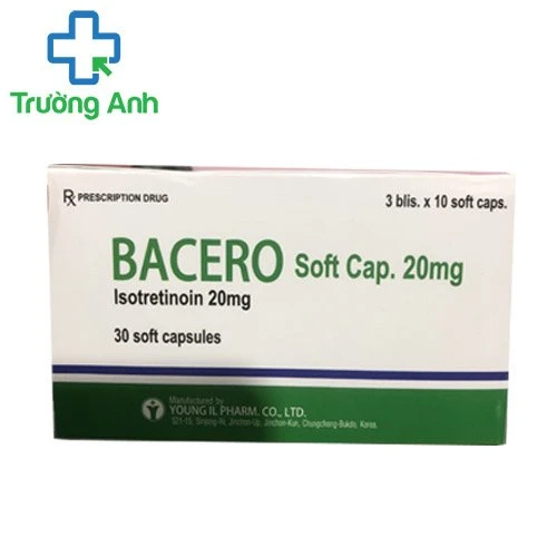 Bacero Soft Cap. 20mg - Thuốc điều trị bệnh da liễu hiệu quả của Korea