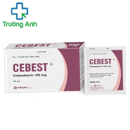Cebest 100mg (dạng cốm) Merap - Thuốc điều trị nhiễm khuẩn hiệu quả của Merap