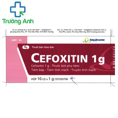 Cefoxitin 1g Imexpharm - Thuốc điều trị nhiễm khuẩn hiệu quả