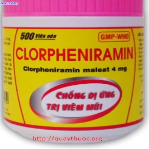 Chlorpheniramin 4mg - Thuốc chống dị ứng hiệu quả