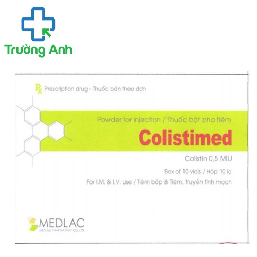 Colistimed 0,5 MIU - Thuốc điều trị nhiễm khuẩn hiệu quả của Medlac