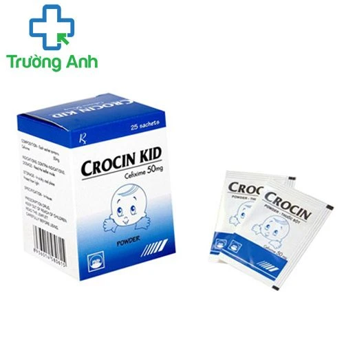 Crocin Kid-50 Pymepharco - Thuốc điều trị nhiễm khuẩn hiệu quả
