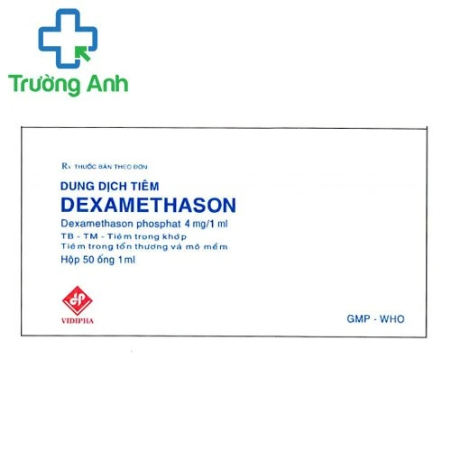 Dexamethasone 4mg/ml Vidipha - Thuốc chống dị ứng, giảm viêm hiệu quả