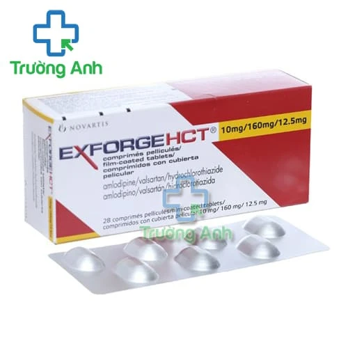 Exforge HCT 10mg/160mg/12.5mg - Thuốc điều trị tăng huyết áp vô căn hiệu quả