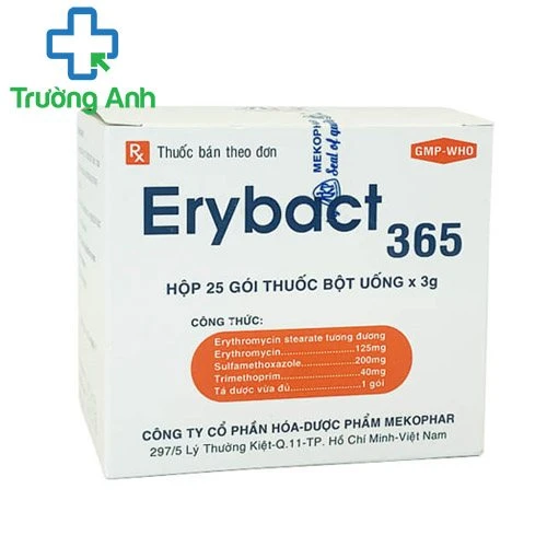 Erybact 365 (gói bột) - Thuốc kháng sinh trị bệnh hiệu quả