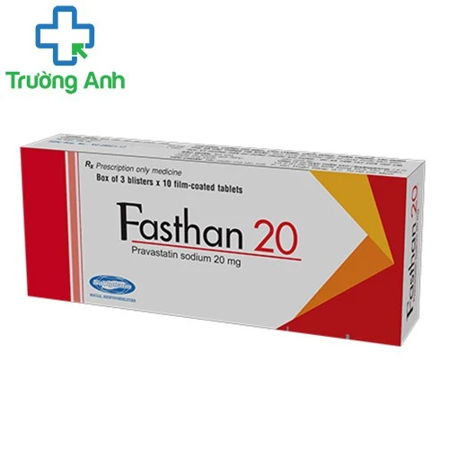 Fasthan 20 - Thuốc điều trị tăng cholesterol, rối loạn lipid máu hiệu quả