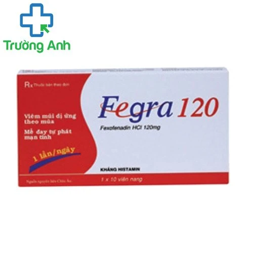 FEGRA 120 - Thuốc điều trị các chứng của viêm mũi, bị dị ứng của Pymepharco