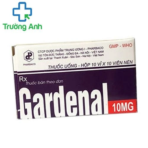 Gardenal 10mg Pharbaco - Thuốc điều trị động kinh hiệu quả 