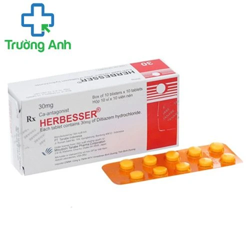 Herbesser 30mg - Thuốc dùng để điều trị đau thắt ngực của Idonesia