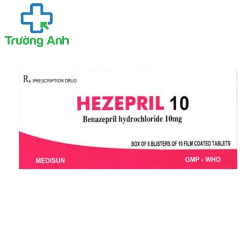 Hezepril 10 - Thuốc điều trị tăng huyết áp của Medisun
