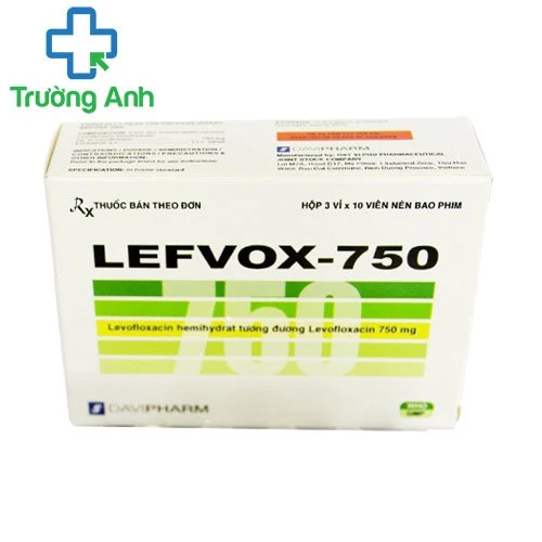 Lefvox 750mg - Thuốc điều trị nhiễm khuẩn hiệu quả của Davipharm