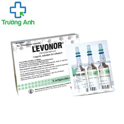 Levonor 4mg/4ml - Thuốc giảm huyết áp động mạch của Poland