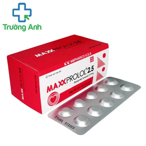 Maxxprolol 2.5 - Thuốc điều trị tăng huyết áp hiệu quả của Ampharco