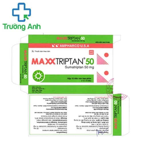 Maxxtriptan 50 - Thuốc điều trị đau nửa đầu của Ampharco