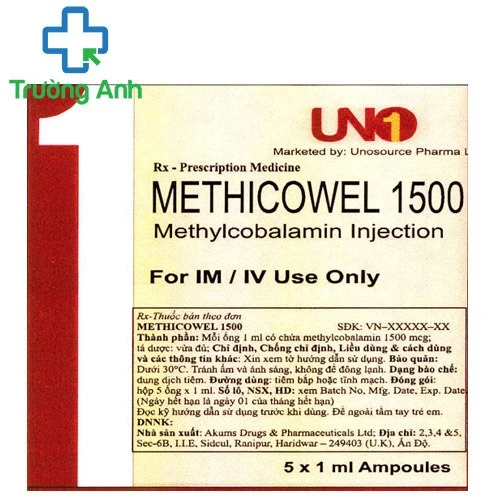 Methicowel 1500 - Thuốc trị thần kinh ngoại biên hiệu quả
