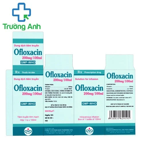 Ofloxacin 200mg/100ml MD Pharco - Thuốc điều trị nhiễm khuẩn hiệu quả