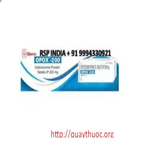 Opox 100mg-200mg - Thuốc điều trị nhiễm khuẩn hiệu quả của Ấn Độ