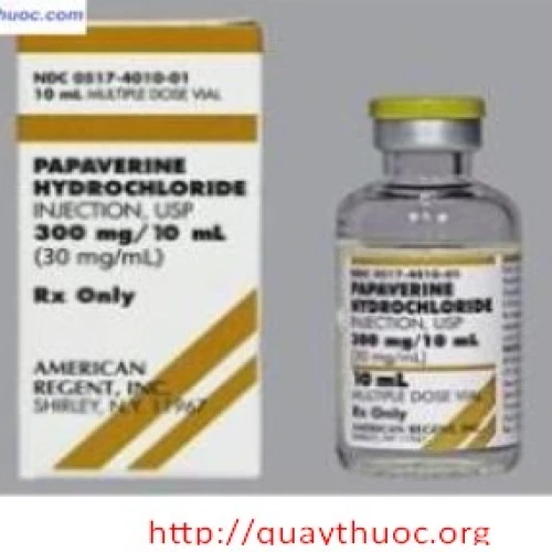 Papaverine Hydrochloride 30mg/ml American Regent - Thuốc điều trị co thắt cơ trơn hiệu quả của Mỹ