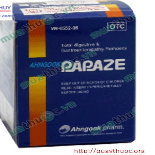 Papaze Tab - Thuốc điều trị rối loạn tiêu hóa hiệu quả của Hàn Quốc