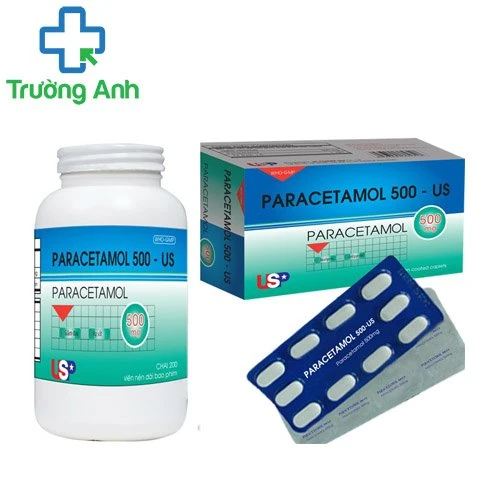 Paracetamol 500 - US (vỉ) - Thuốc giảm đau, hạ sốt hiệu quả