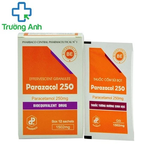 Parazacol 250 - Thuốc giảm đau hạ sốt của Pharbaco