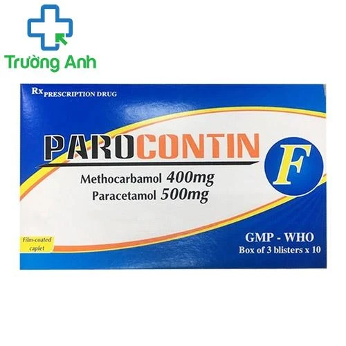 Parocontin F - Thuốc giảm đau liên quan đến co thắt cơ xương hiệu quả