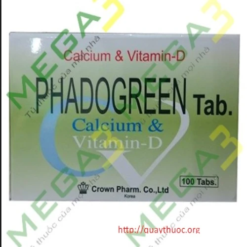 Phadogreen - Thuốc giúp bổ sung calci hiệu quả