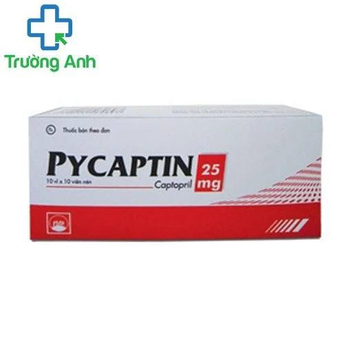 PYCAPTIN 25mg - Thuốc điều trị suy tim sung huyết, huyết áp cao của Pymepharco