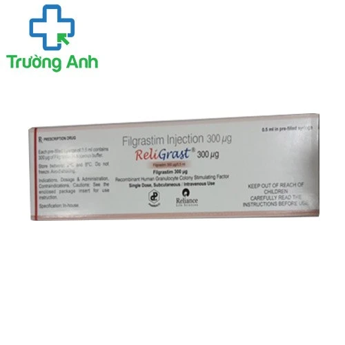 Religrast 300µg - Thuốc điều trị giảm bạch cầu hạt hiệu quả của Pharbaco