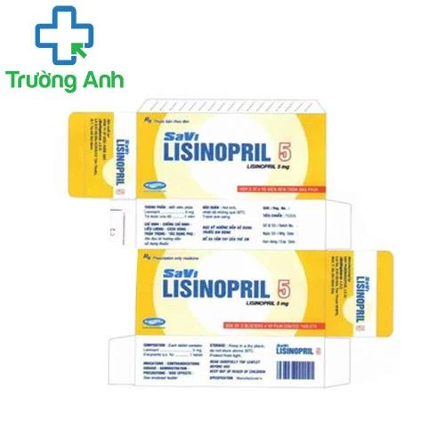 SaVi Lisinopril 5 - Thuốc điều trị tăng huyết áp, suy tim hiệu quả