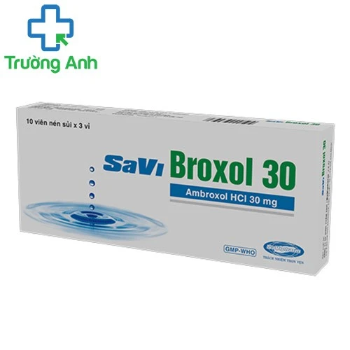 SaViBroxol 30 - Thuốc tiêu chất nhầy đường hô hấp của SAVIPHAMR
