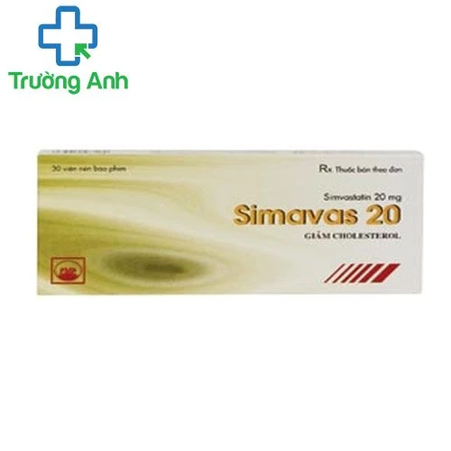 SIMAVAS 20 - Thuốc phối hợp đồ ăn giảm cholesterol của Pymepharco