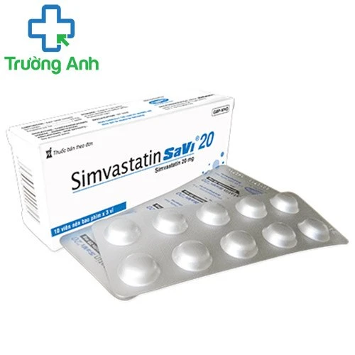 Simvastatin Savi 20 - Thuốc điều trị tăng cholesterol hiệu quả