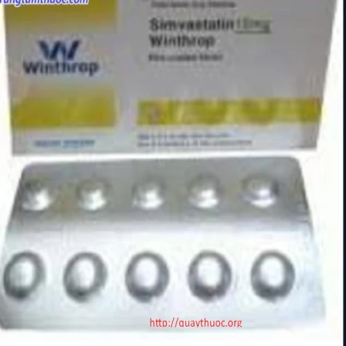 Simvastatin Winthrop 10mg - Thuốc giúp hạ mỡ máu hiệu quả
