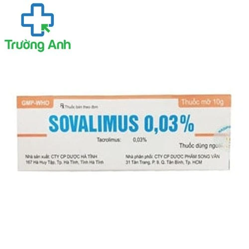 Sovalimus 0.03 - Thuốc điều trị chàm thể tạng hiệu quả