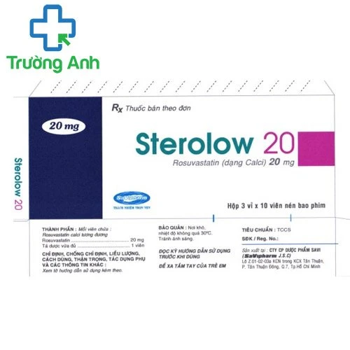 Sterolow 20 - Thuốc giúp làm giảm cholesterol hiệu quả của Savipharm