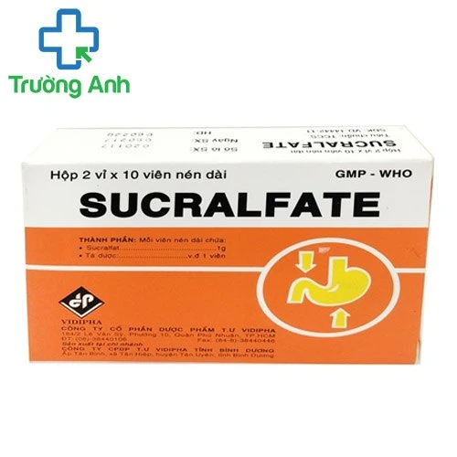 Sucralfate Vidipha - Thuốc điều trị viêm loét dạ dày - tá tràng hiệu quả