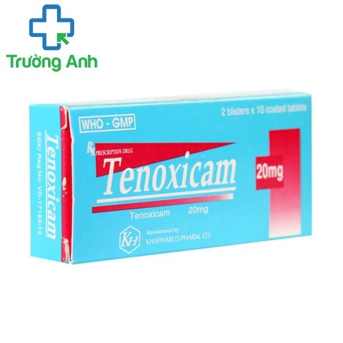 Tenoxicam 20mg Khapharco - Thuốc kháng viêm, giảm đau xương khớp hiệu quả