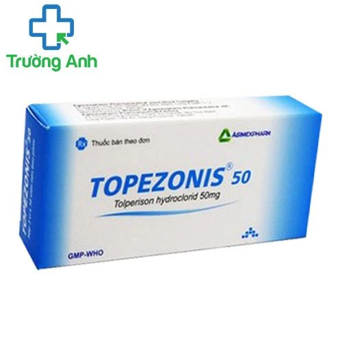 Topezonis 50 - Thuốc điều trị triệu chứng co cứng cơ của Agimexpharm 