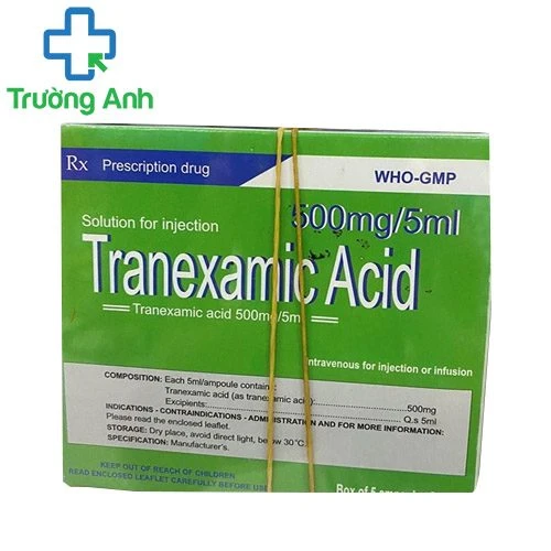 Tranexamic acid 500mg/5ml MD Pharco - Thuốc phòng ngừa và điều trị chảy máu 