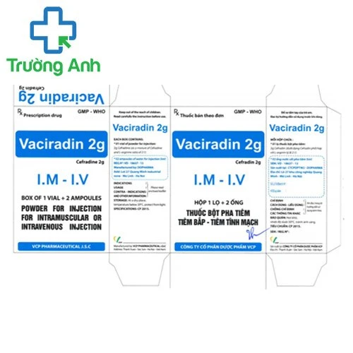 Vaciradin 2g VCP - Thuốc điều trị nhiễm trùng hiệu quả