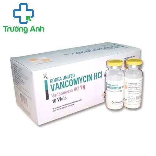 Vancomycin HCl 1g Korea United - Thuốc điều trị nhiễm khuẩn hiệu quả