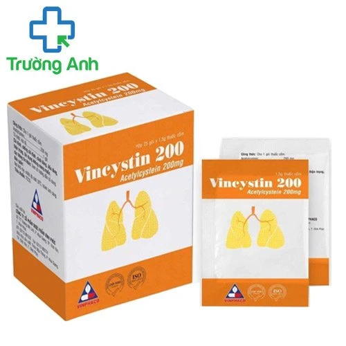 Vincystin 200 Vinphaco - Thuốc điều trị viêm phế quản hiệu quả