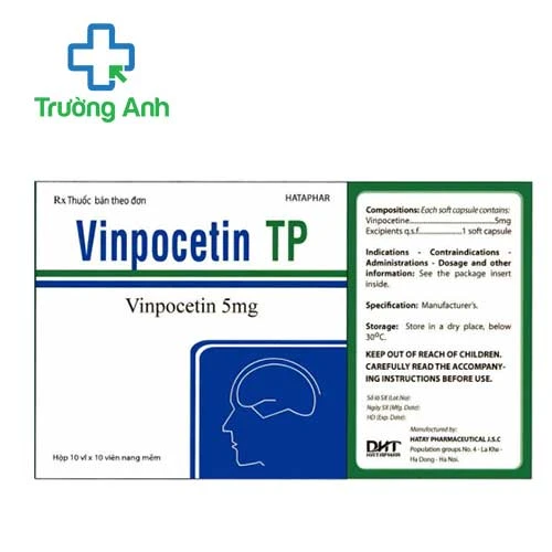 Vinpocetin TP - Thuốc điều trị rối loạn tuần hoàn máu não hiệu quả của Hataphar