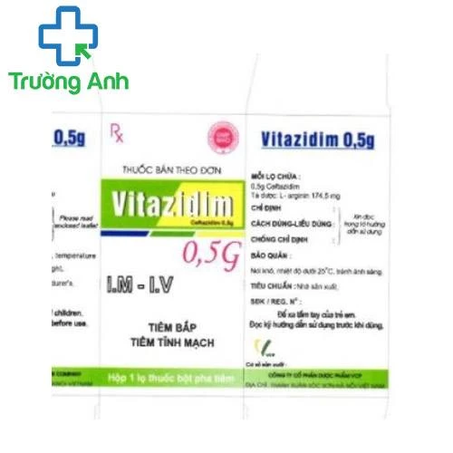 Vitazidim 0.5g VCP - Thuốc điều trị nhiễm khuẩn hiệu quả