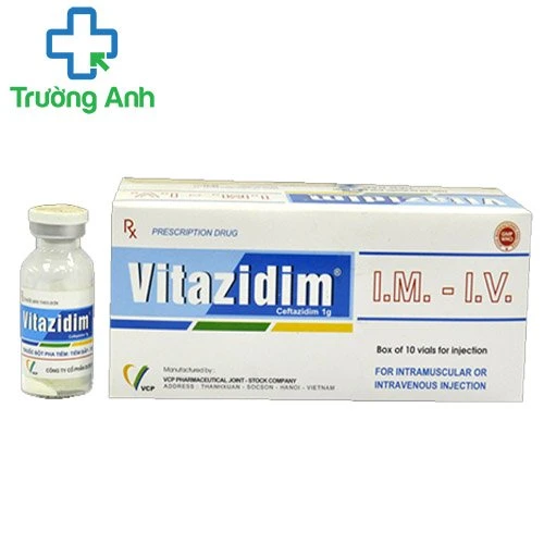 Vitazidim 1g VCP - Thuốc điều trị nhiễm khuẩn hiệu quả