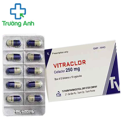 Vitraclor 250mg TV.Pharm - Thuốc điều trị nhiễm trùng hiệu quả