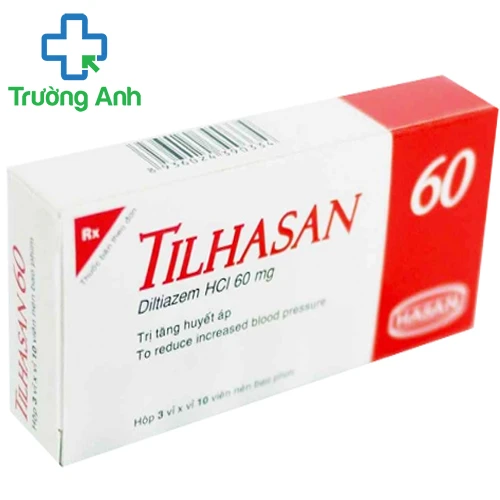 Tilhasan 60 - Thuốc điều trị tăng huyết áp và cơn đau thắt ngực hiệu quả