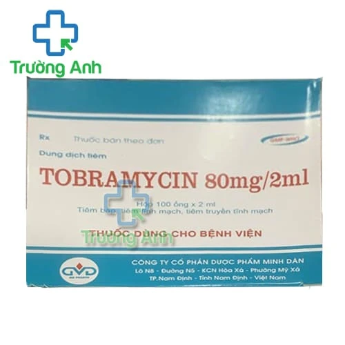 Tobramycin 80mg/2ml MD Pharco - Thuốc điều trị nhiễm khuẩn hiệu quả