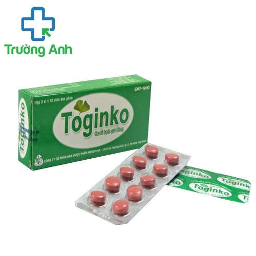 Toginko - Giúp cải thiện tuần hoàn não hiệu quả của Mekophar